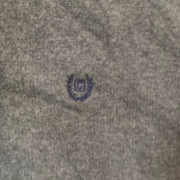 Chaps gray sweater with buttons size large, EUC - Picture 6 of 6